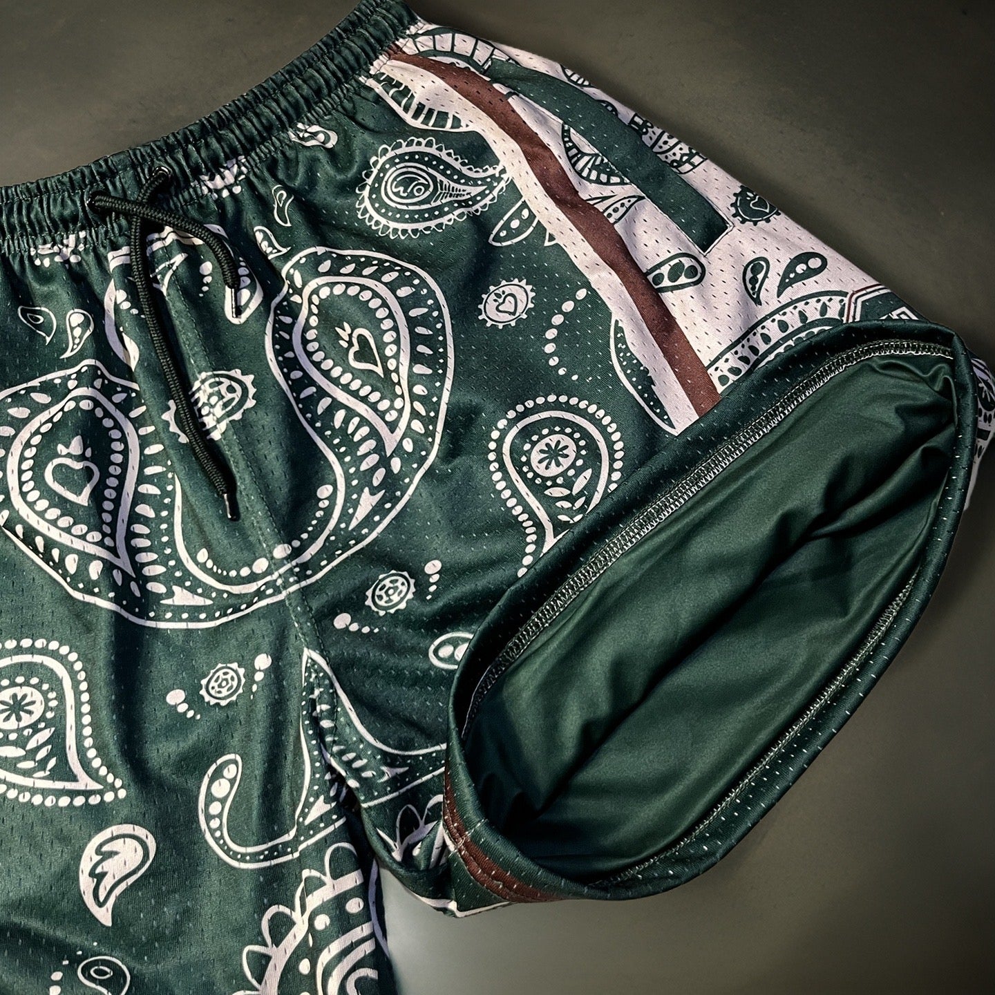 Paisley design - Dark forest color way.