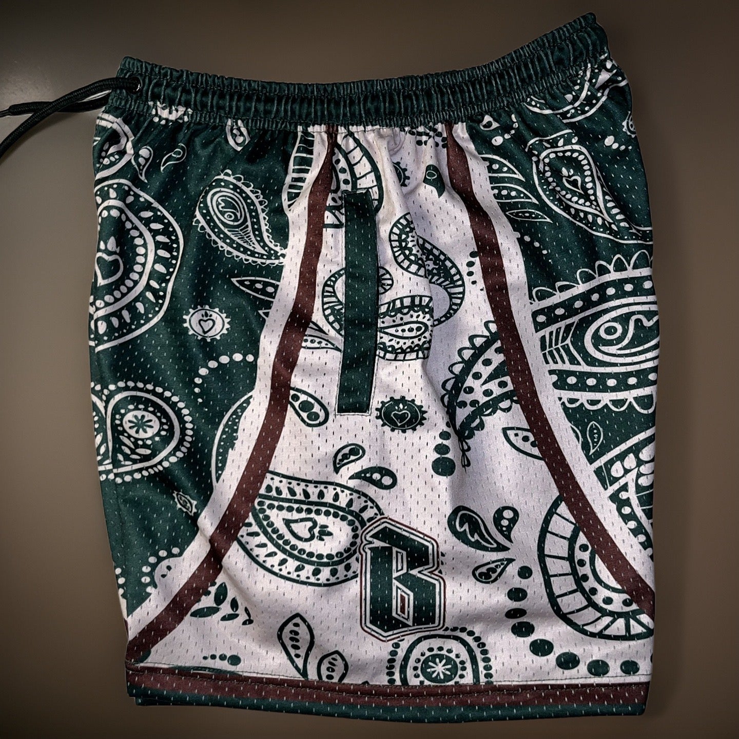 Paisley design - Dark forest color way.