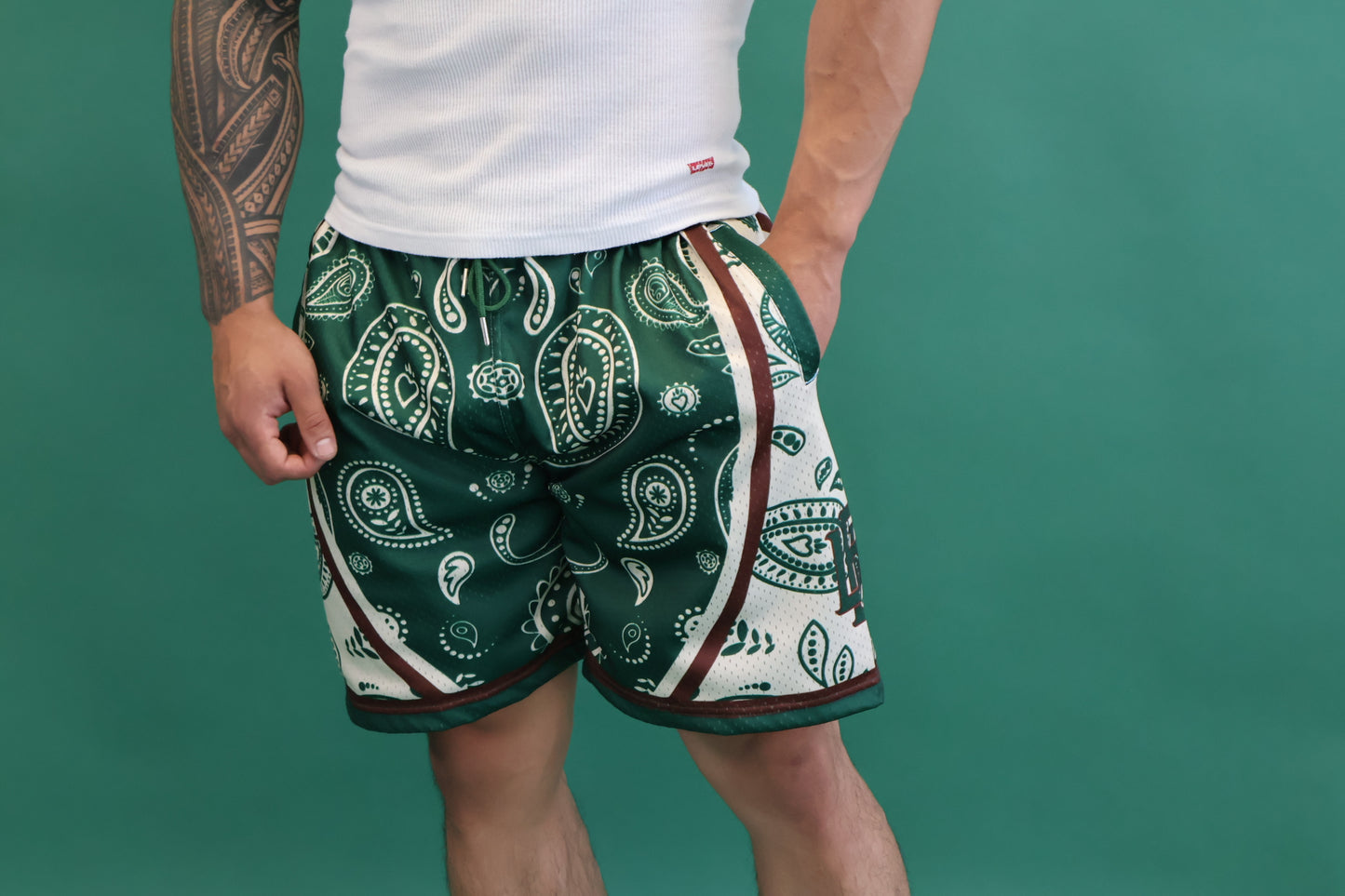 Dark Forest Paisley shorts (Men's)