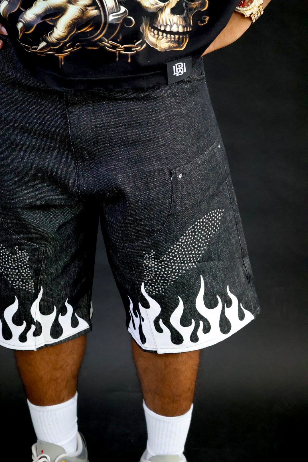Bat Flame Jorts