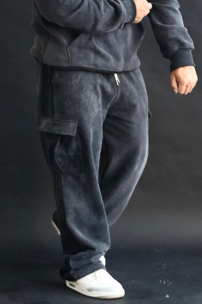 Acid Washed Cargo Pants