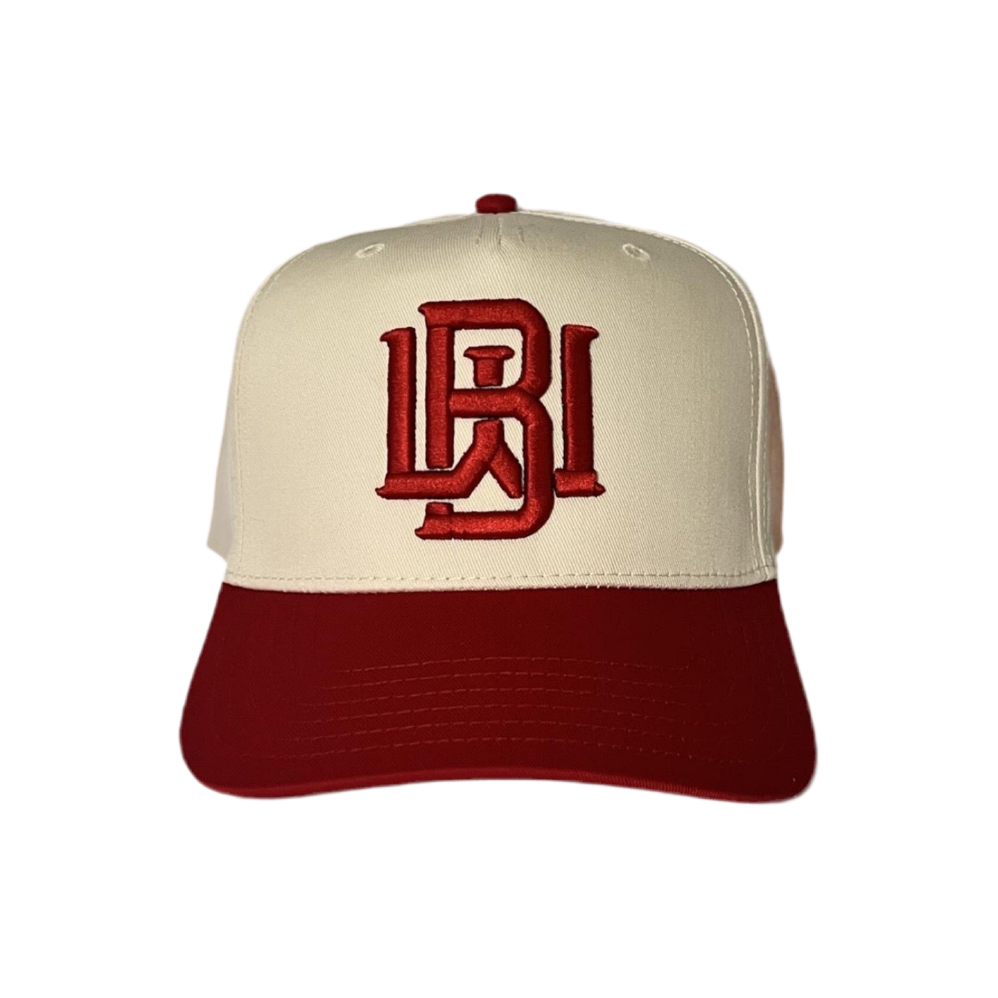Snap back hat - Cream / Red