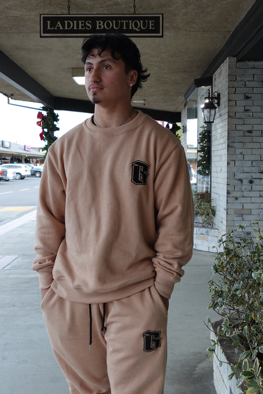 Sweat Suit - Beige Color