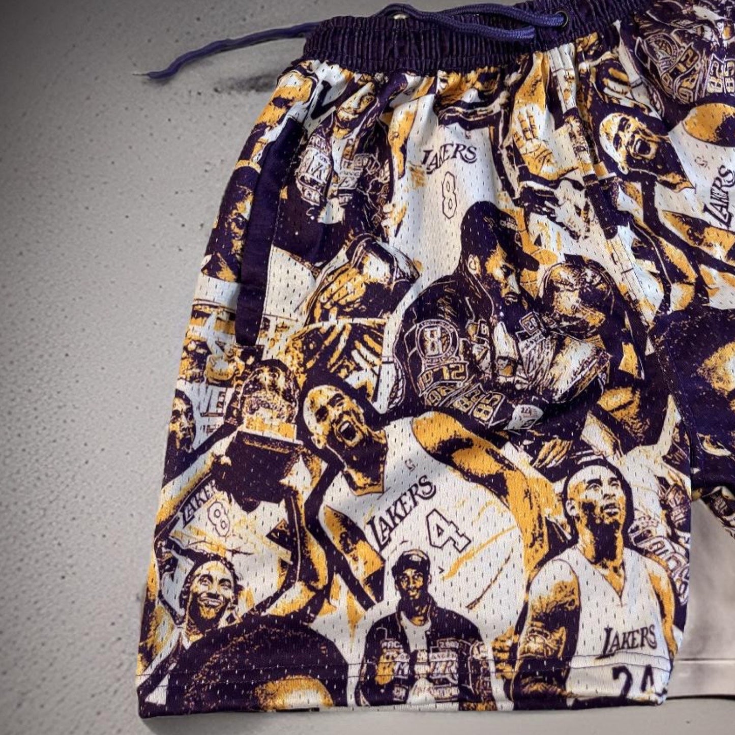 Kobe collage- 7inch seam shorts