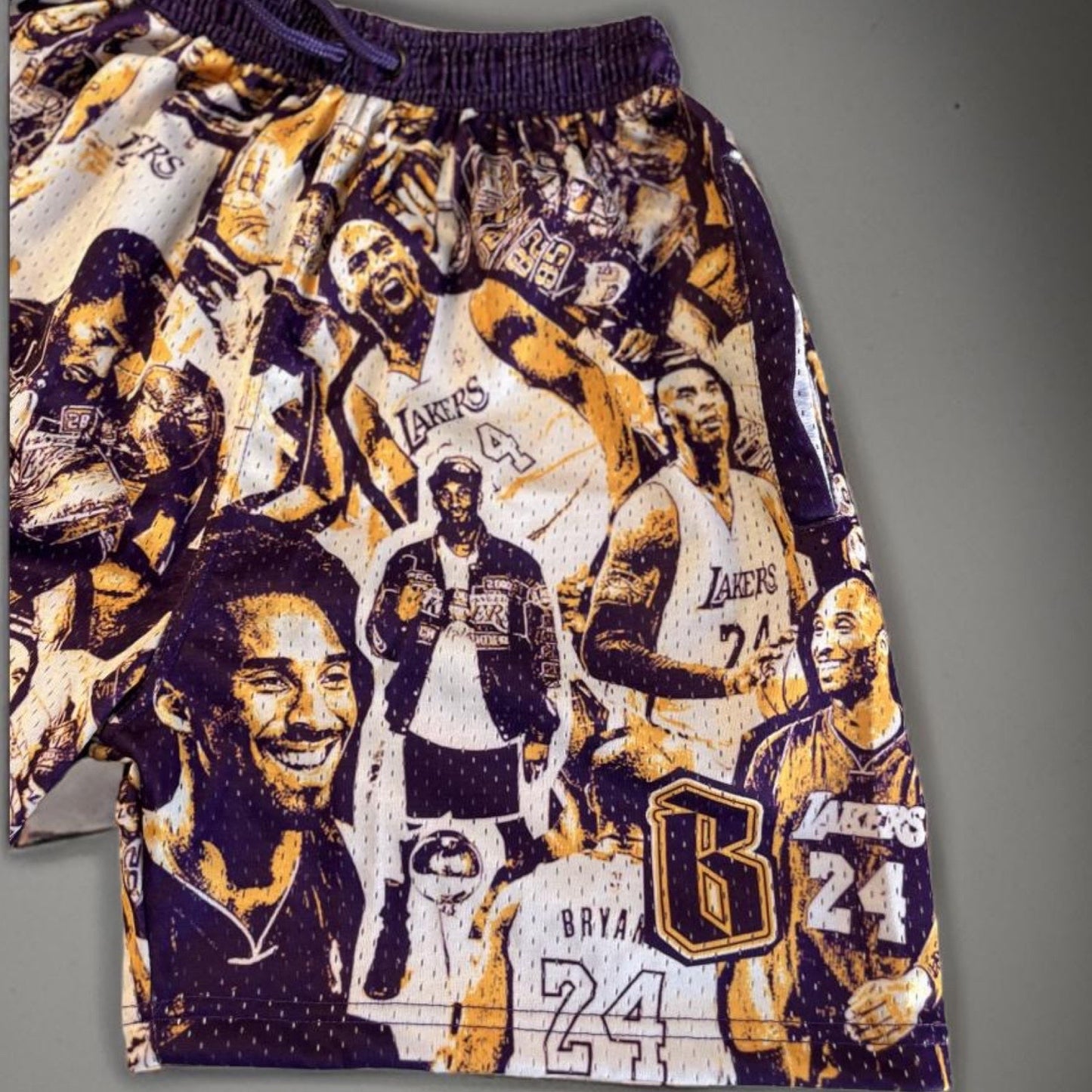 Kobe collage- 7inch seam shorts