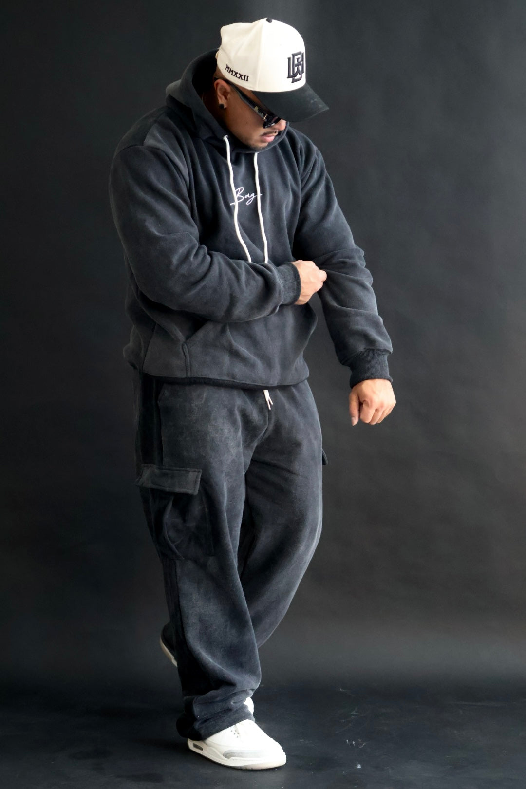 Acid Washed Cargo Pants