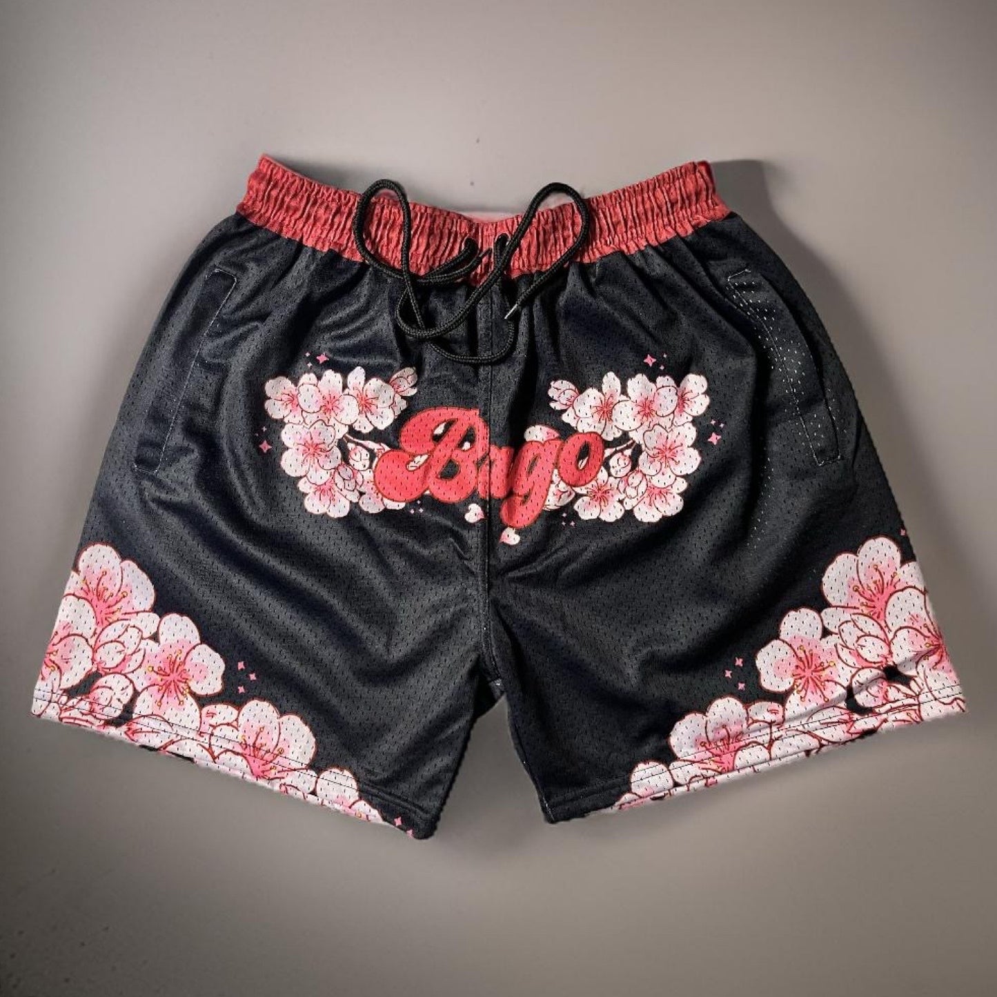 Cherry blossom- 7 inch seam shorts