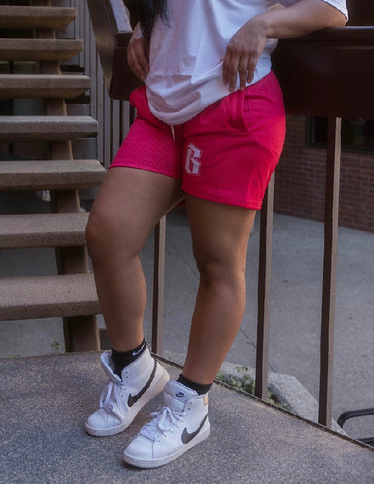 Hot Pink Essential - Mesh Shorts