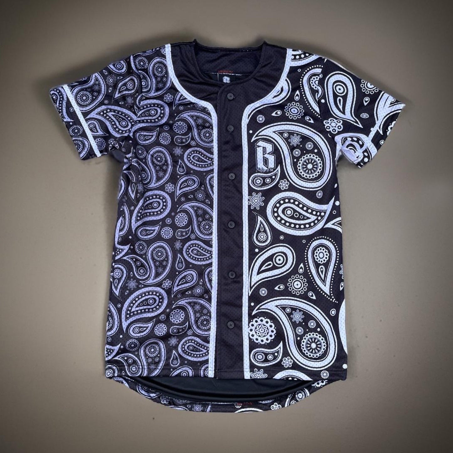 Baseball Jersey - Paisley Design