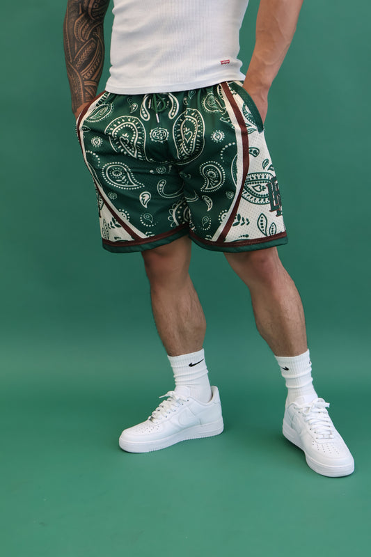 Dark Forest Paisley shorts (Men's)