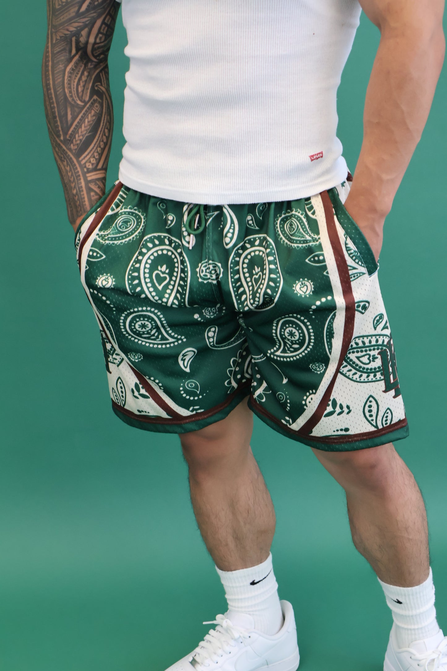 Dark Forest Paisley shorts (Men's)