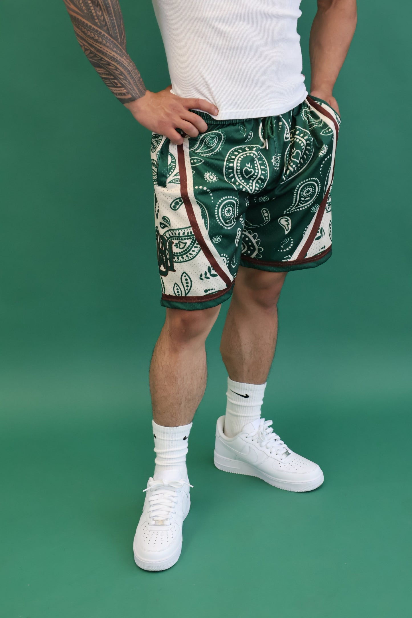 Dark Forest Paisley shorts (Men's)