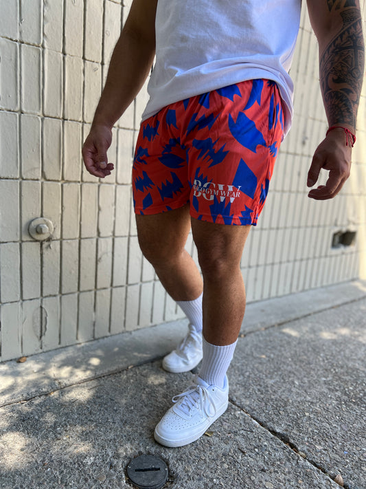 Orange Designer Shorts