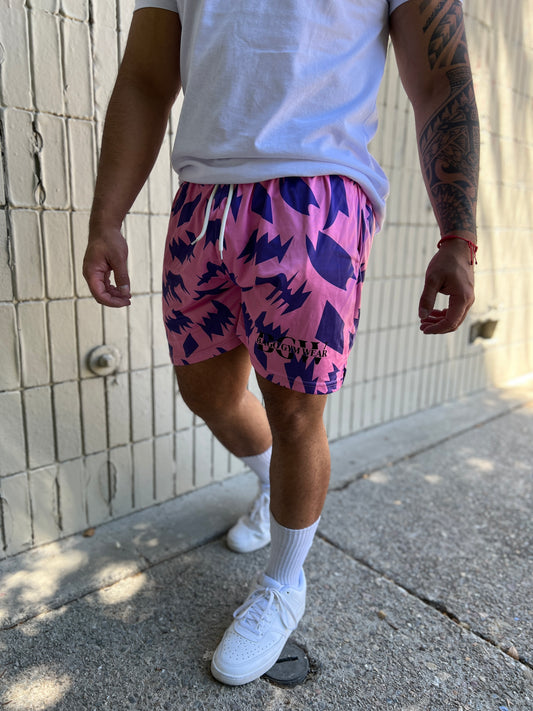 Hot pink designer shorts