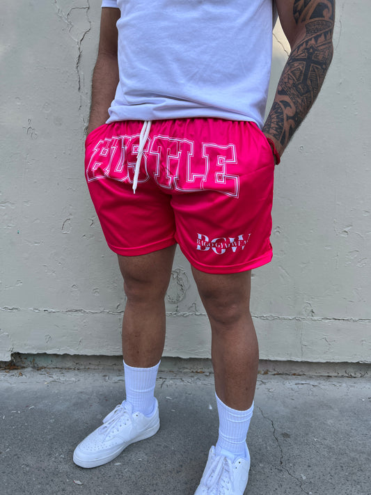 Pink Hustle Design Shorts