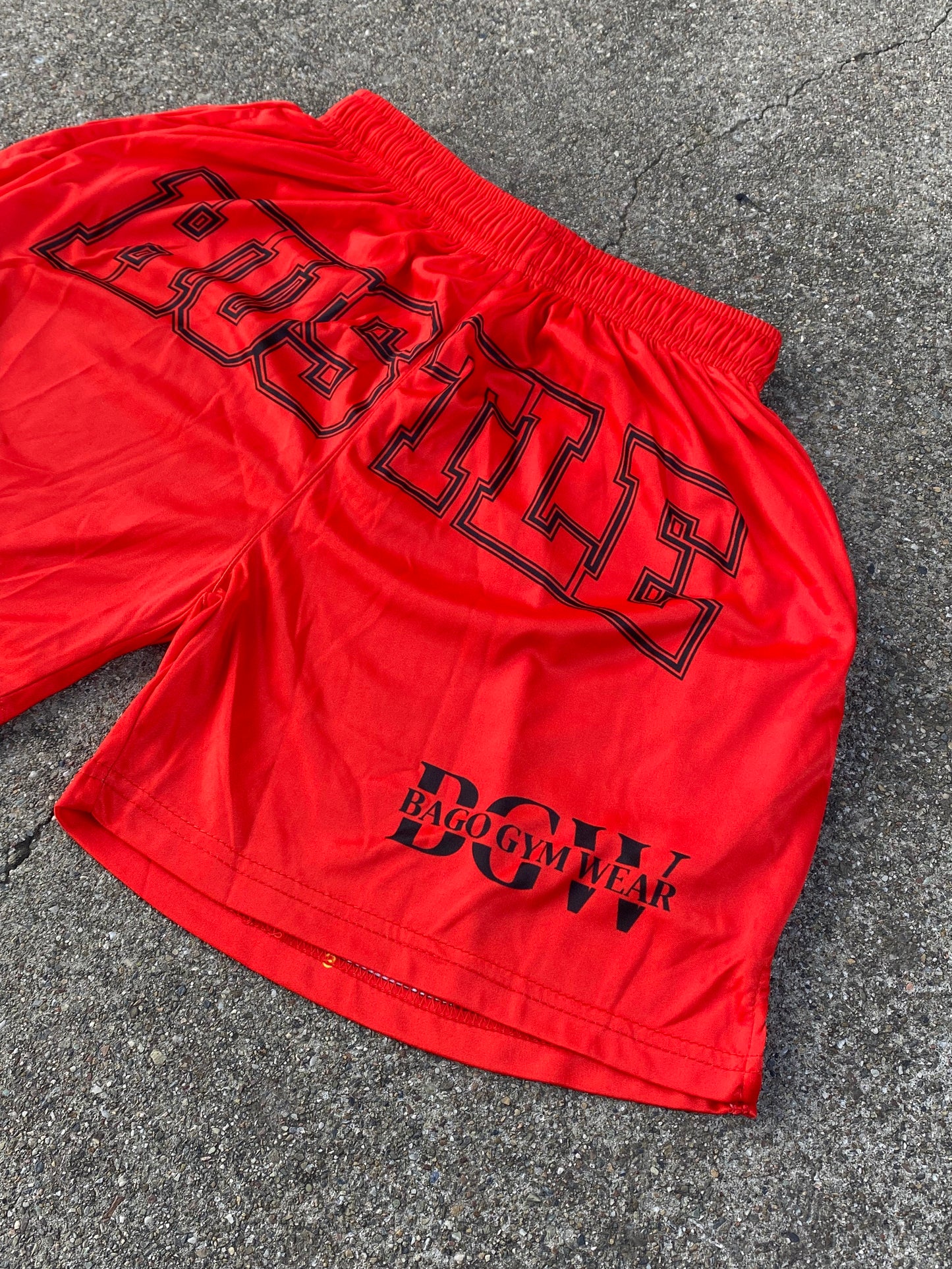 Hustle Design red shorts