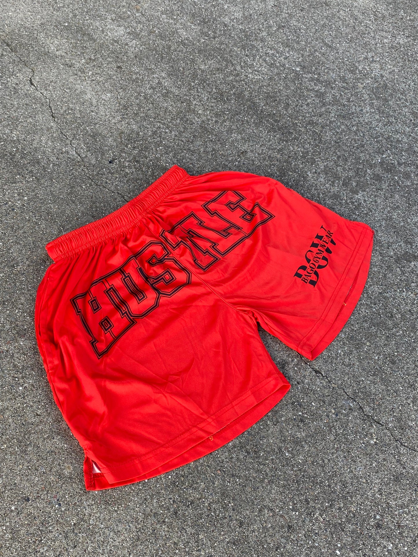 Hustle Design red shorts