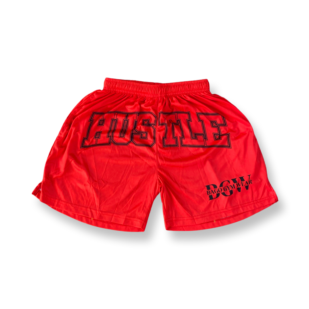 Hustle Design red shorts